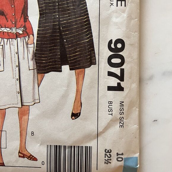 McCall Sewing Pattern 9071 Women’s Jones New York Top Skirt & Jacket Sz 10 1984 - Picture 3 of 9